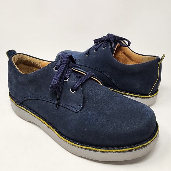 Samuel Hubbard UnSneaker Men 9 Wide Navy Blue Nubuck Comfort Loafer M1100 016 - Picture 2 of 11